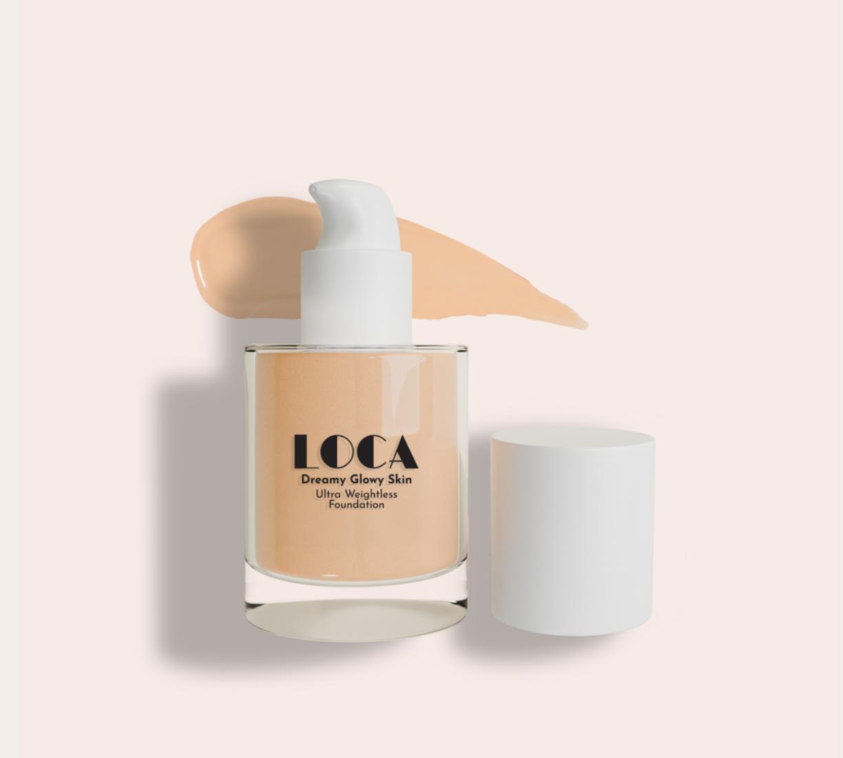LOCA Dreamy Glowy Skin Ultra Weightless Foundation 02 Cappuccino Light Medium Warm